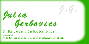 julia gerbovics business card