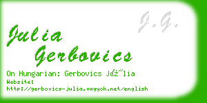 julia gerbovics business card